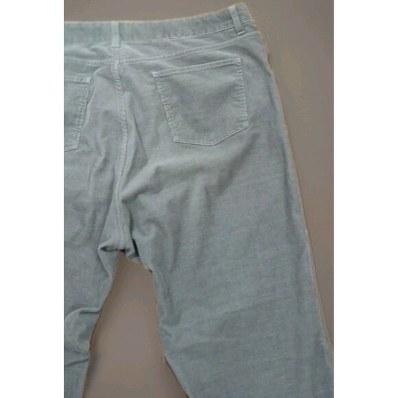 Talbots Women's 16 Curvy Corduroy Jeans Gray Bootcut Flare Soft Stretch - Picture 8 of 13